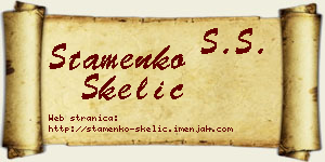 Stamenko Skelić vizit kartica